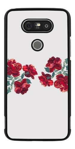 Funda Para LG G5 Se G6 Plus G7 Flores Rosa Tumbl Mujer 02