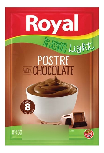 Postre Choclight 50 Gr Royal Postres