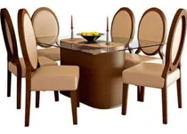 Comprar Dmuebles Comedor 6 Sillas Adolphe Acabado Natural Cedro. 