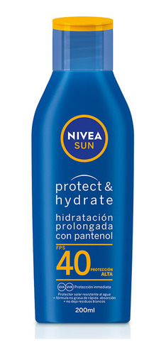 Nivea Protector Solar Loción Fps 40 Protect & Hydrate 200 Ml