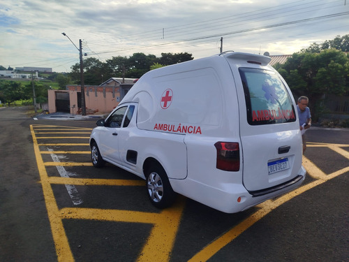 Chevrolet Montana 2021 ambulância 1.4 Ls Econoflex 2p