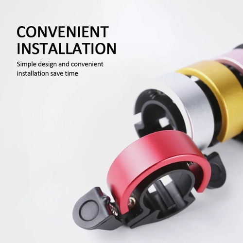 Imagen 3 de 8 de Timbre Para Bicicleta De Aluminio - Original Marca Niconico