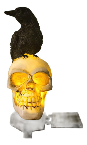 Lampara Solar Dia De Muertos Decoracion Calavera Para Hogar