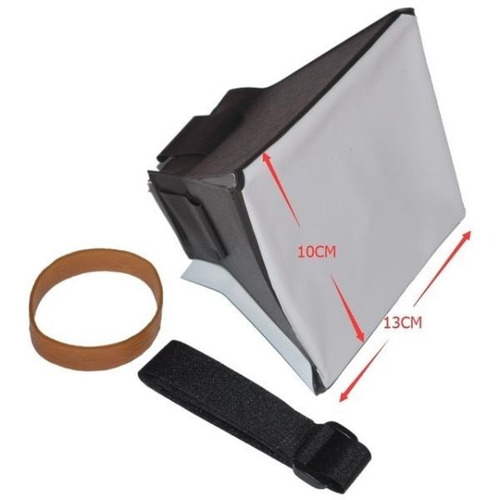Imagen 3 de 7 de Mini Softbox Difusor Para Flash 10x13cm Nikon Canon