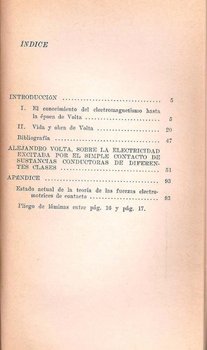 La Invención De La Pila Eléctrica - Volta, Alejandro