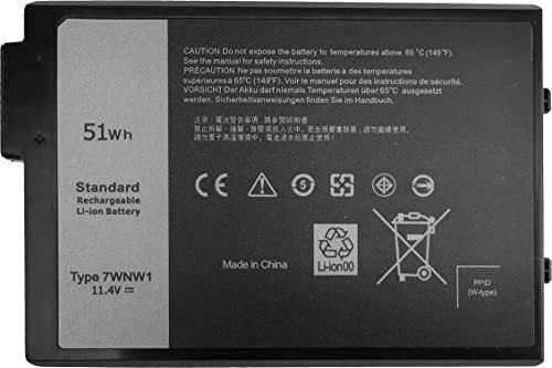 7wnw1 Reemplazo De Batería Portátil Para La Latitud Qvmrl