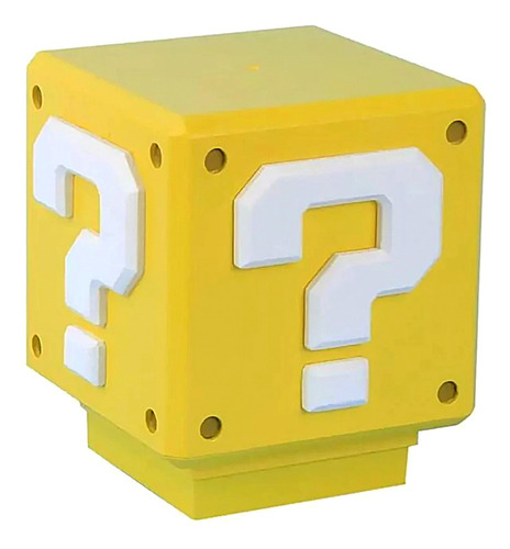 Lámpara Cubo Mario Bros Nintendo Con Sonido. Recargable