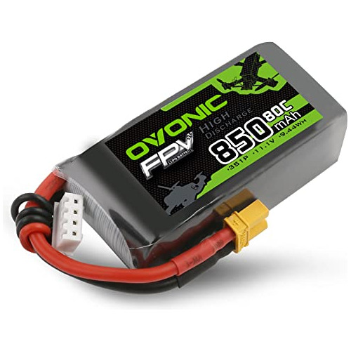 Batería Ovonic Lipo 3s 850mah 11.1v 80c - Xt30