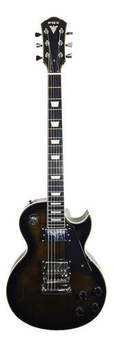 Guitarra elétrica PHX Eclipse LP-5 de  tília trans black brilhante com diapasão de pau-rosa