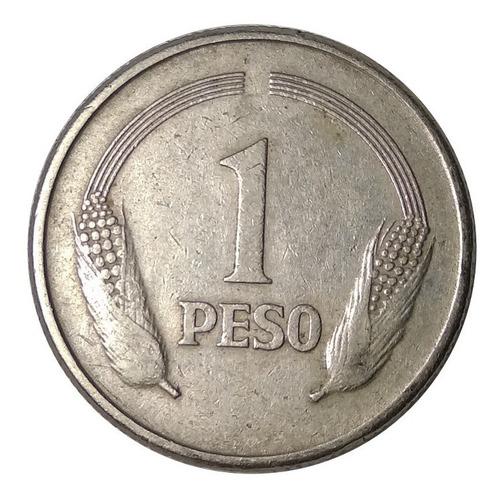 Moneda 1 Peso 1974 Republica De Colombia Ceca Bogota