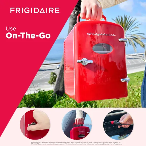 Frigidaire Mini Refrigerador Personal Rojo Para Nevera, Capa