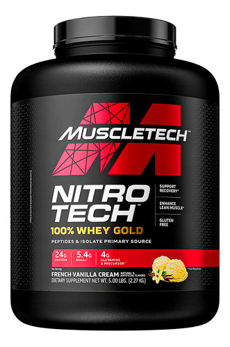 Nitro Tech 100% Whey Gold 5 Lbs - Muscletech