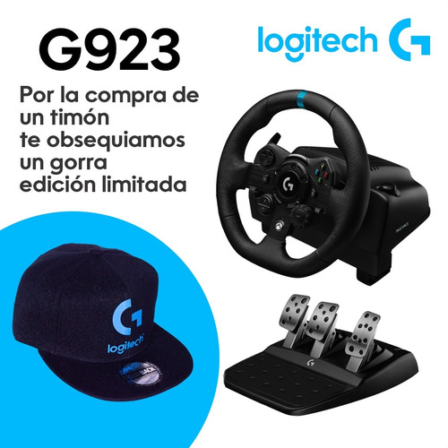 Imagen 2 de 9 de Timón Logitech G923 Para Pc / Xbox X|s One + Palanca Cambios