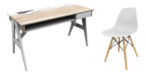 Escritorio Nordico + Silla Eames Ideal Home Office Oficina