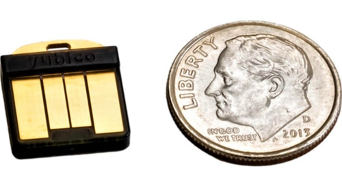 Imagen 2 de 6 de Yubikey 5 Nano Usb Llave Seguridad Clave Acceso Fido U2f.!