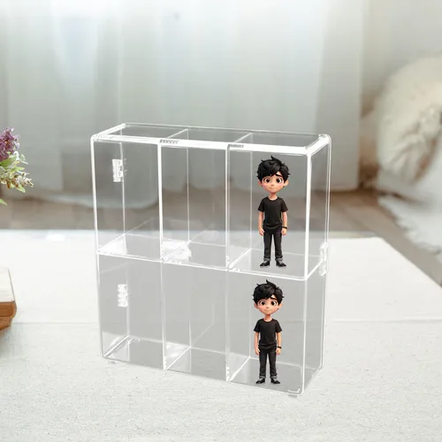 Nuevo Estante De Exhibición De Figuras De Acción 6 Rejillas