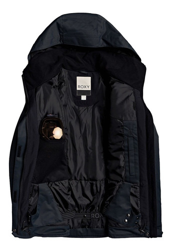 Campera Mujer Roxy Billie Black Ski Snow Urbano