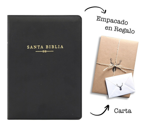 Bibliarvr60 Manual Letra Grande Piel Negro Cierre Indice