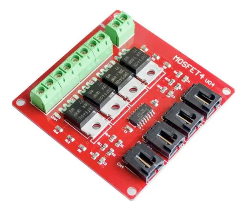Modulo Mosfet Irf540 Interruptor 4ch Canales Rele Solido