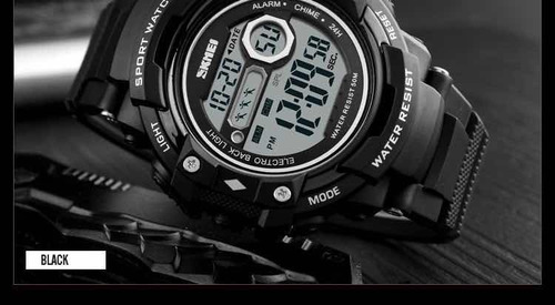 Relógio Esportivo Digital Original Shock Militar Calendário