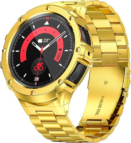 Correa Y Funda De Metal P/ Samsung Galaxy Watch 5pro 45mm-b 
