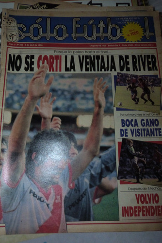 Revista Solo Futbol No Se Corti La Ventaja De River 1990