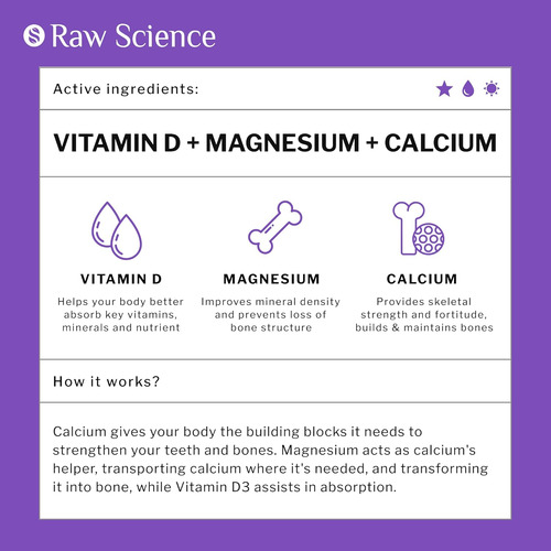 Calcio Y Magnesio Fuerza Ósea, Calcio Con Vitamina D Y K2