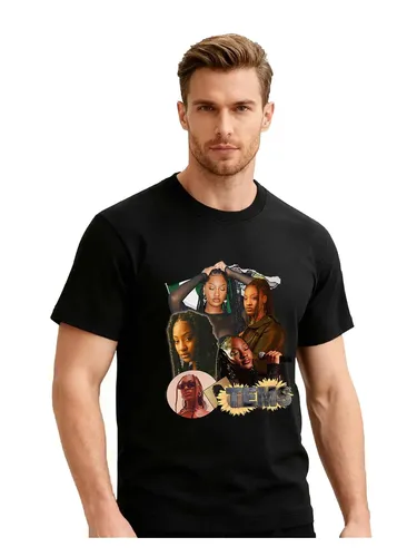 Camiseta Masculina Tems Graphic African Singer Rapper E Esta