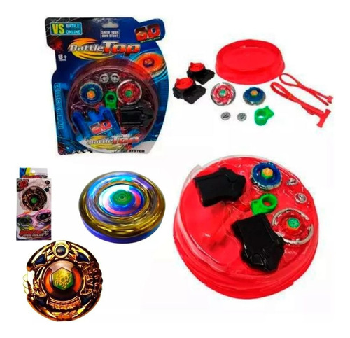 Estadio De Batalla Beyblade Generico +dos Beyblade Juguete