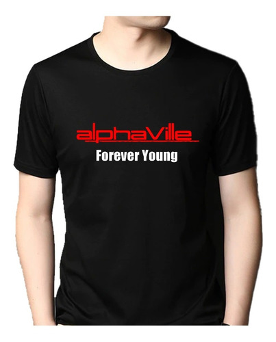 Playera Black Alphaville Forever Young Hard Rock