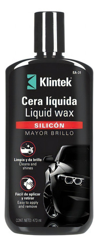 Cera Liquida Con Silicon Mayor Brillo 473 Ml Klintek 57088