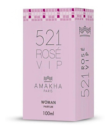 Perfume 521 Rose Vip Amakha Paris - 100ml  Original