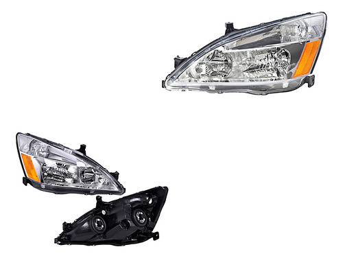 Par Juego Faros Honda Accord 2003 - 2007  2 Y 4 Puertas Qwe