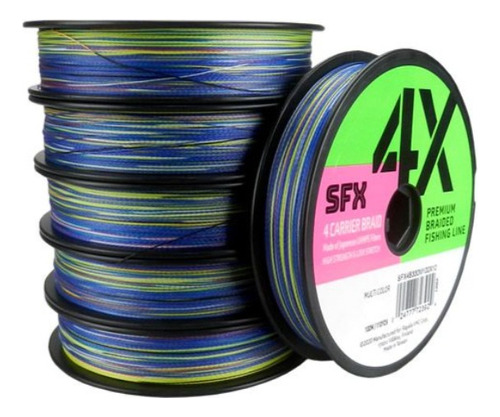 Linha Multifilamento Rapala Sufix Sfx 4x 0,235mm 30lb 100m Cor Multicolor