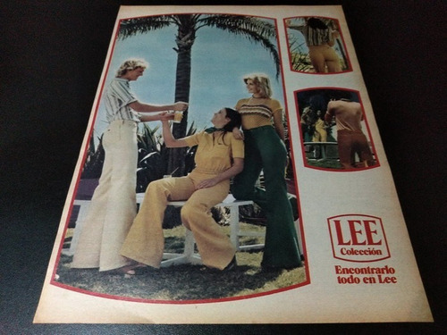 (pb650) Publicidad Clipping Lee Coleccion Jeans * 1976