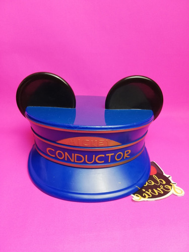 Disney Mickey Mouse Boina De Conductor De Tren Cap 
