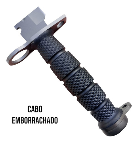 Faca Rambo Lâmina Afiada Aço Com Serrilha Cabo Emborrachado