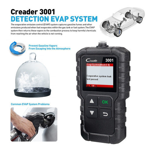 Escaner Launch Creader 3001 Automotriz Obd2 Multimarca Motor