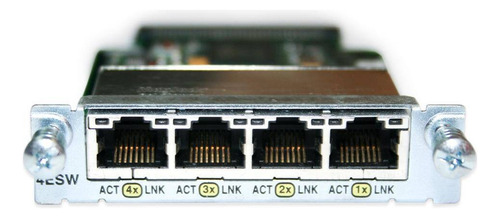 Kit 4 Modulo De 4 Portas Cisco Fast Ethernet Wic-4esw Com Nf