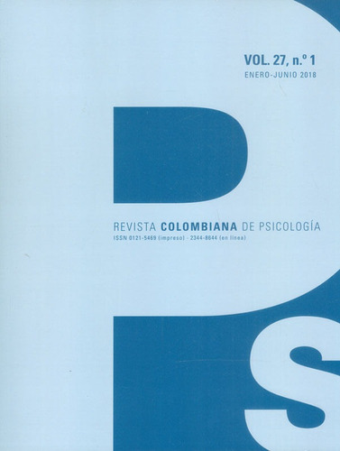 Revista Colombiana De Psicología Vol 27 No 1 Enero  Junio 20