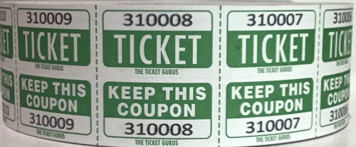 Tickets Fácil Lectura Para Sorteos Rollos De 2000 Boletos
