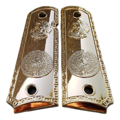 Cachas Colt 1911 Personaliza Pistola Commander Goverment Oro