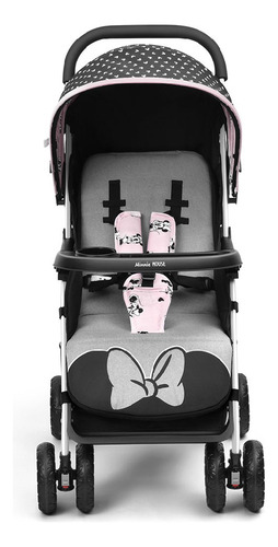 Carrinho de Passeio P/Bebê Tipo Berço Buggy Minnie Multikids