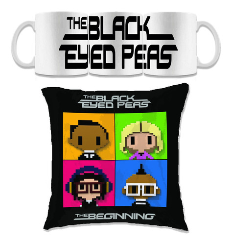 Set Cojin Taza Personalizado The Black Eyed Peas  Beginning