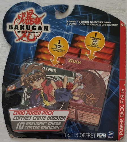 Bakugan Cartas Originales Pack X 10 Incluye 1 Holográfica