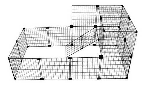 Cercado 2 Andares Porquinho Da Índia 60x120cm Malha 2,5cm