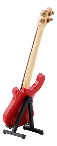 Réplica De Suporte E Estojo Para Guitarra Baixa Vermelha Em