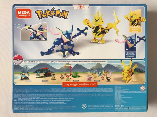 Greninja Vs Electabuzz Pokemon Mega Construx Gfv84 340pz 340 (Usado)