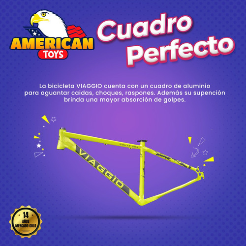 Imagen 5 de 8 de Bicicleta Viaggio Aro 29 Aluminio Shimano Italianas + Casco