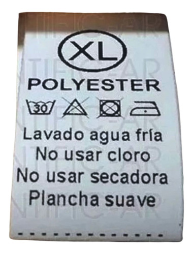 Mil Etiquetas Coser Textil Poliamida Composicion 2 X 4